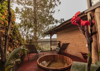 Eco Lodge con hamaca, vista a la montaña y jacuzzi privado