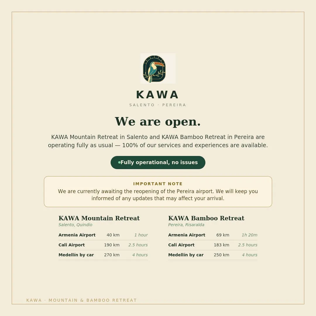 kawa we are open